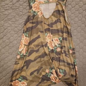Camo Floral Tank